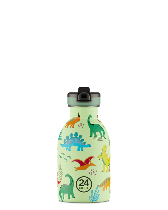 24 bottles | Bouteille en Inox pour enfant - Jurassic Friends - 250 ML