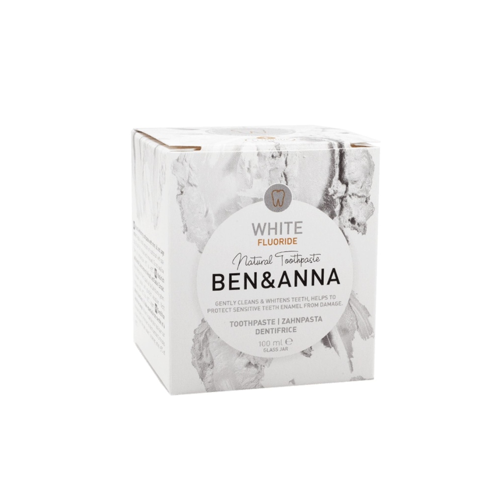 Ben &amp; Anna | Dentifrice avec fluor - Blanc