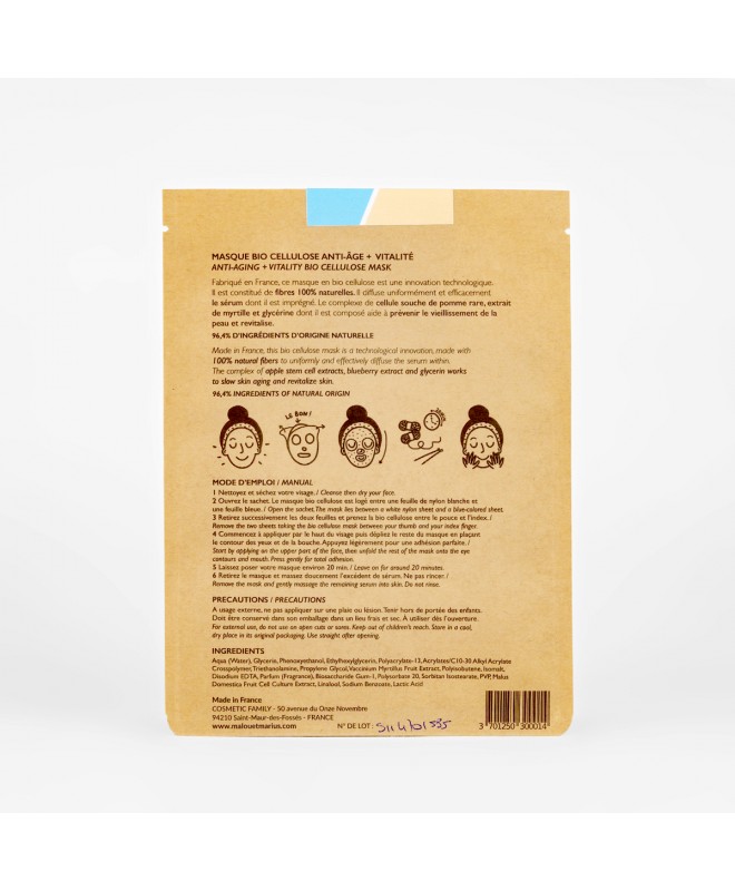 Malou Marius | Masque Bio Cellulose - Roulez jeunesse - Femme 