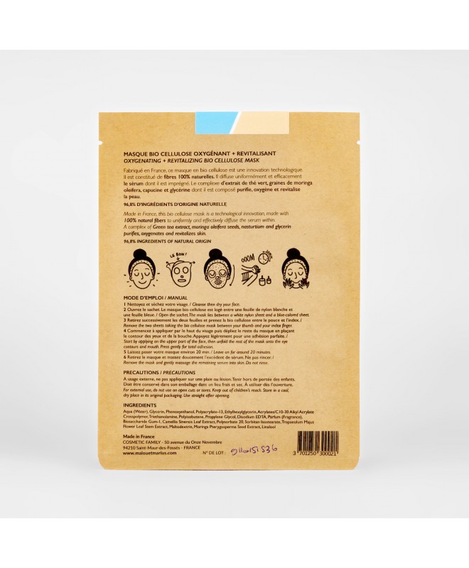 Malou Marius | Masque Bio Cellulose- Au grand air - Femme 
