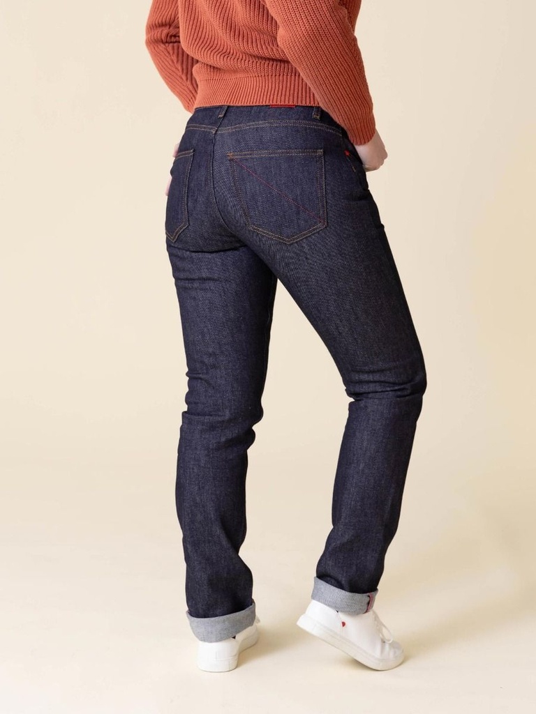 1083 | Jeans 203 Femme - Ajuste Super Denim Flex Indigo Brut