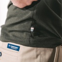 La Gentle Factory | T-shirt Baptiste broderie Vélo - Kaki