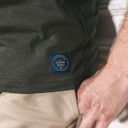 La Gentle Factory | T-shirt Baptiste broderie Vélo - Kaki