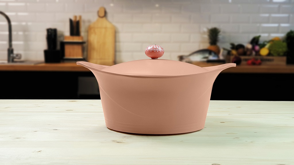 Cookut | Poignée cocotte boule céramique - Rose