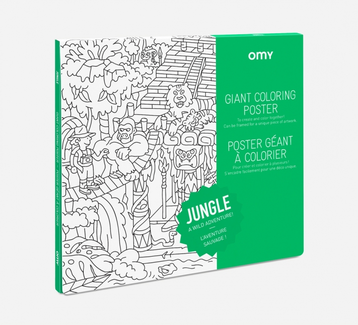 Omy | Poster à colorier -  Jungle