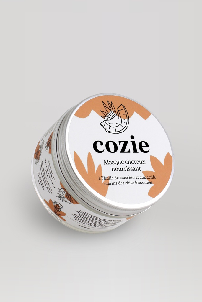 Cozie | Masque cheveux nourrissant - à l'huile de coco bio et aux actifs marins des côtes bretonnes