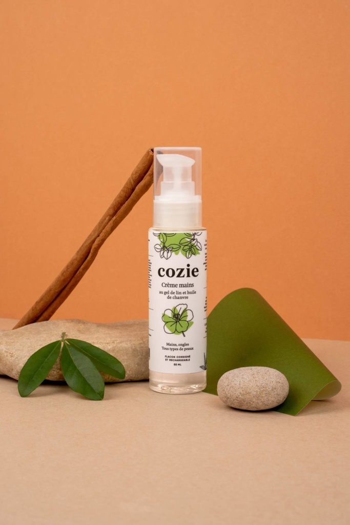 Cozie | Crème Mains - au gel de lin et huile de chanvre