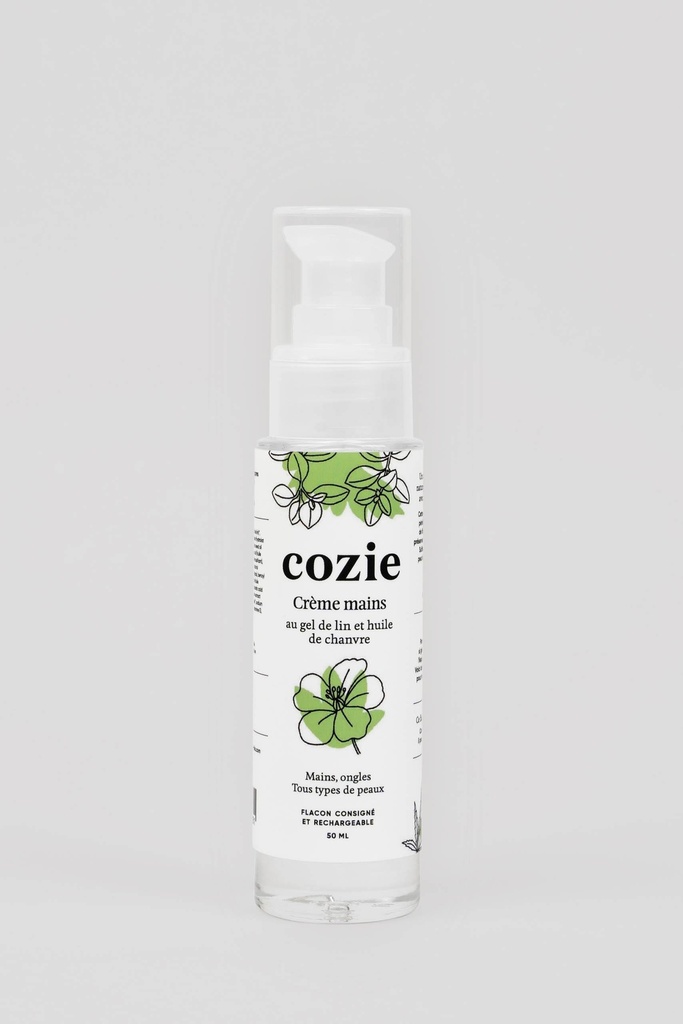 Cozie | Crème Mains - au gel de lin et huile de chanvre