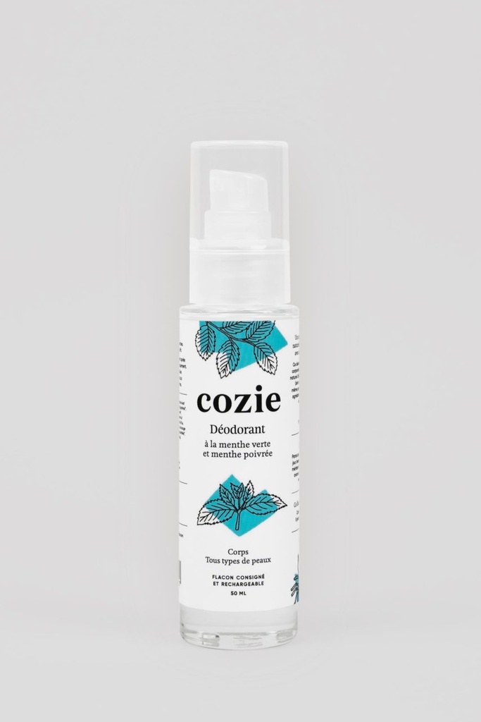 Cozie | Déodorant - à la menthe verte et menthe poivrée - certifié