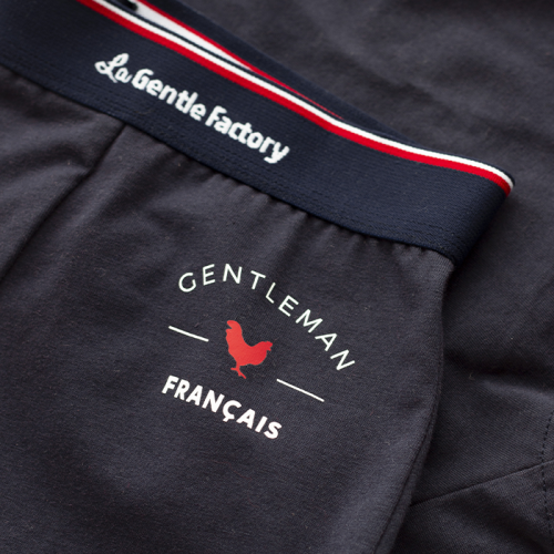 La Gentle Factory | Boxer &quot;Gentleman Francais&quot; Patrice - Bleu Marine