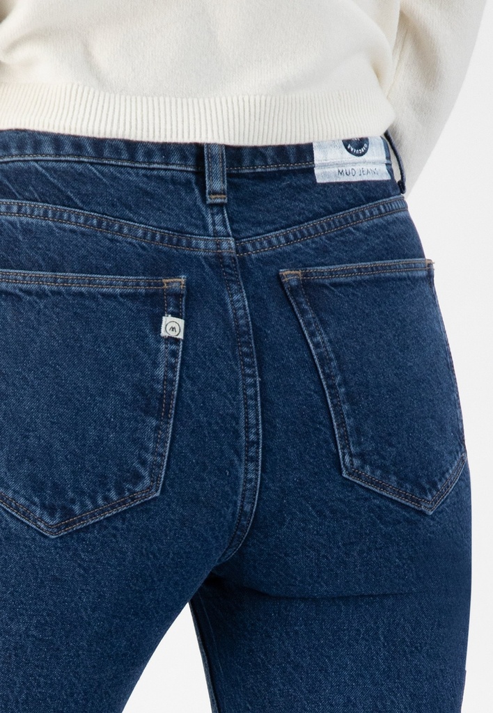 Mud Jeans | Jean Femme Piper Straight - Stone Indigo