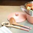 Cookut | Ustensiles Cuillère et Louche en bois - Rose