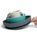 Ekobo | Bambino Silicone - Coffret Repas Bébé en silicone Premium - Lagoon