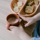 Ekobo | 2 Tasses d'apprentissage en silicone - Blush / Terracotta 