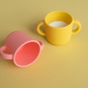 Ekobo | 2 Tasses d'apprentissage en silicone - Coral / Mimosa