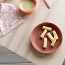 Ekobo | Set de 2 assiettes ventouse en silicone - Blush / Terracotta