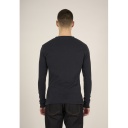 Knowledge Cotton Apparel | Pull Cedar Ls Henley - Total Eclipse