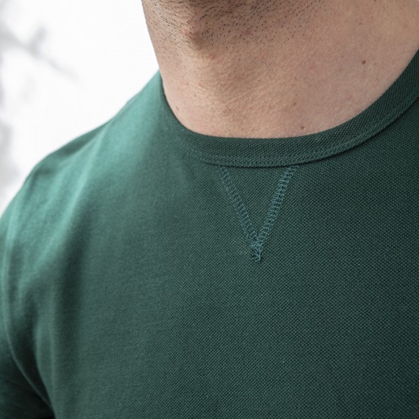 La Gentle Factory | T-shirt Teddy piqué - Vert bouteille