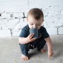 Ekobo | Tasse d'apprentissage Sippy en silicone - Blue Abysse