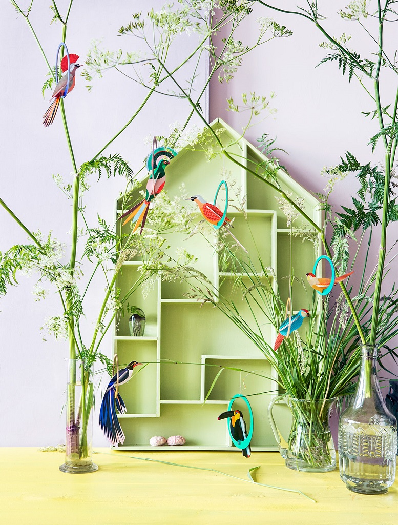Carte Pop Out - Mobile Petit Oiseau Lady Obi - Studio Roof