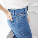 La Gentle Factory | Benjamin pull à boutons - Bleu Marine Rayé