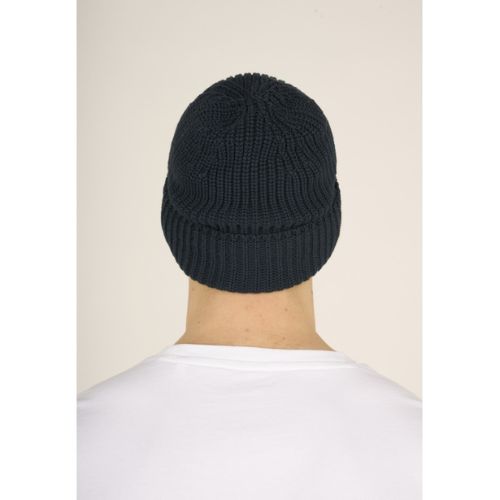 Knowledge Cotton Apparel | Ribbing hat - Total Eclipse