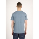 Knowledge Cotton Apparel | T-shirts Basic tee -  China Blue melange