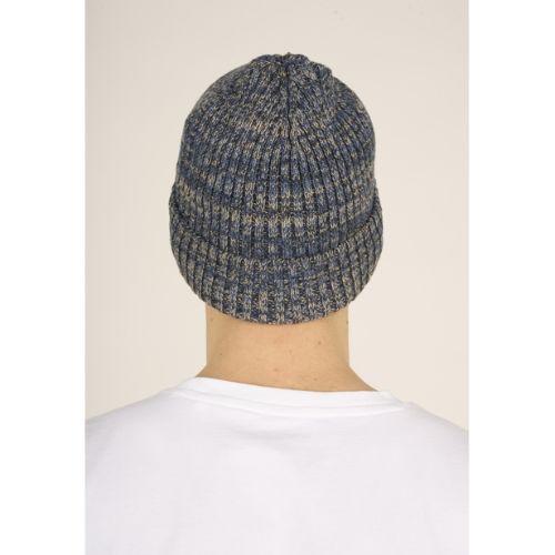 Knowledge Cotton Apparel | Twisted yarn rib hat - China Blue