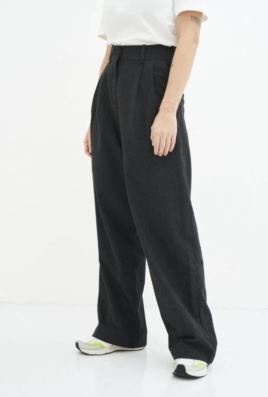 Kuyichi | Patty Pallazzo Pants - Anthracite Melange