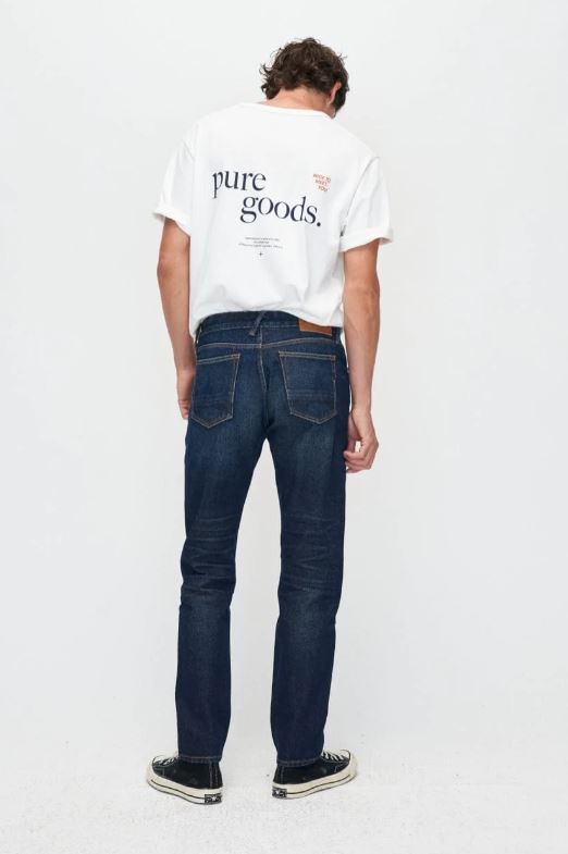 KUYICHI | Jean Jim - Tapered Broken - Blue Orange Selvedge