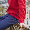 La Gentle Factory | Benjamin pull à boutons - Bleu Marine Rayé