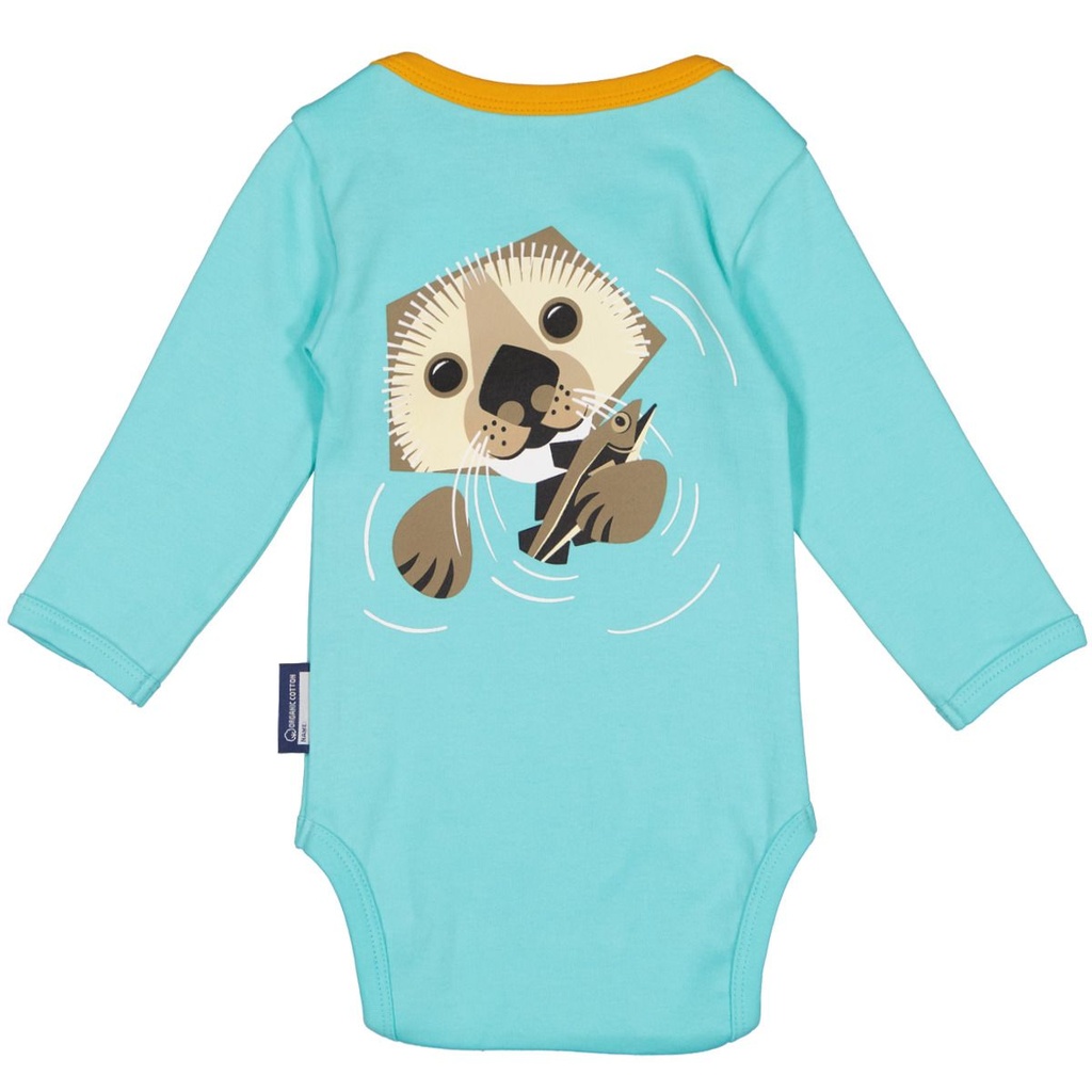 Coq en Pate | Body manches longues LOUTRE - Bleu