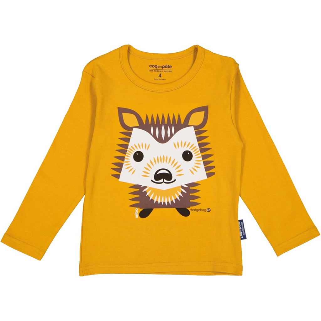 Coq en Pate | T-shirt manches longues MIBO HERISSON - Ocre