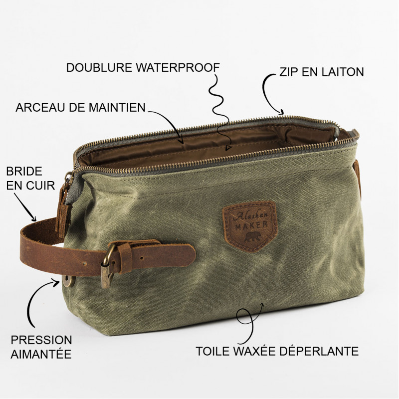 Alaskan Maker | Trousse de toilette Baroudeur K2 -  Moutarde