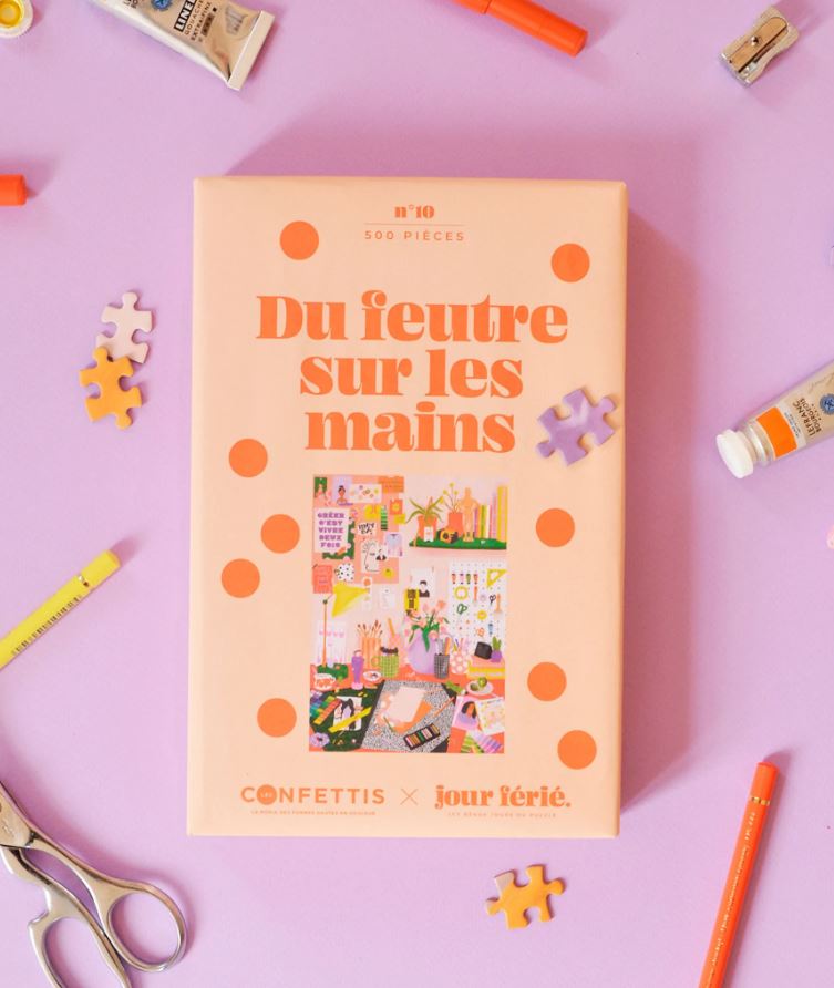 Jour Ferié | Puzzle Du feutre sur les mains