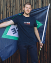 La Gentle Factory | T-shirt Baptiste Broderie Vélo - Bleu