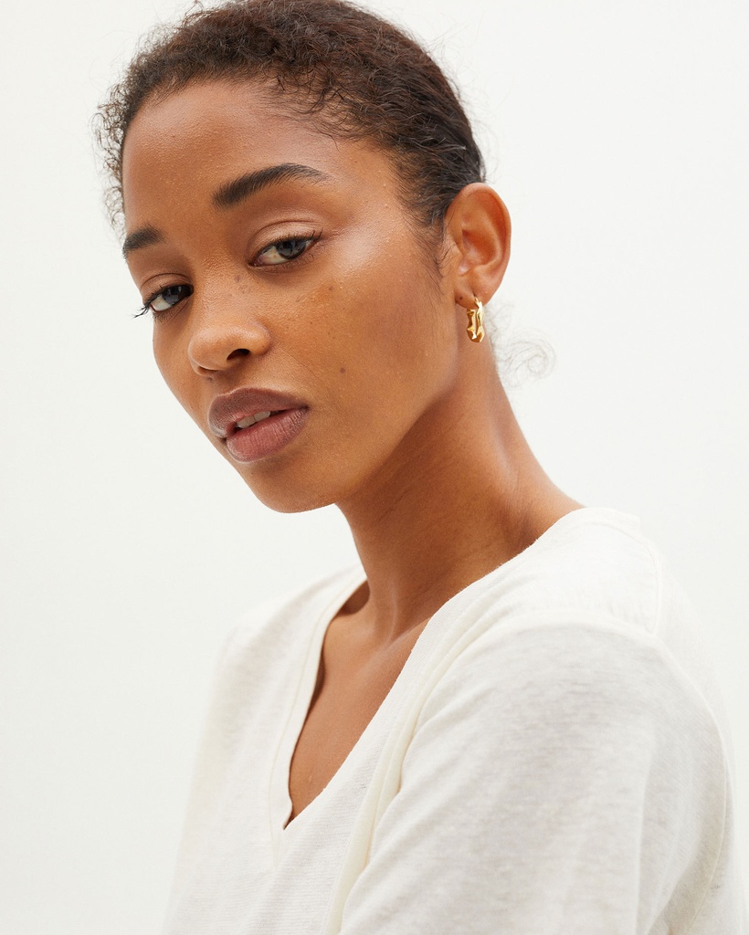 Thinking Mu | T-shirt Chanvre et Coton Clavel - Ivory 