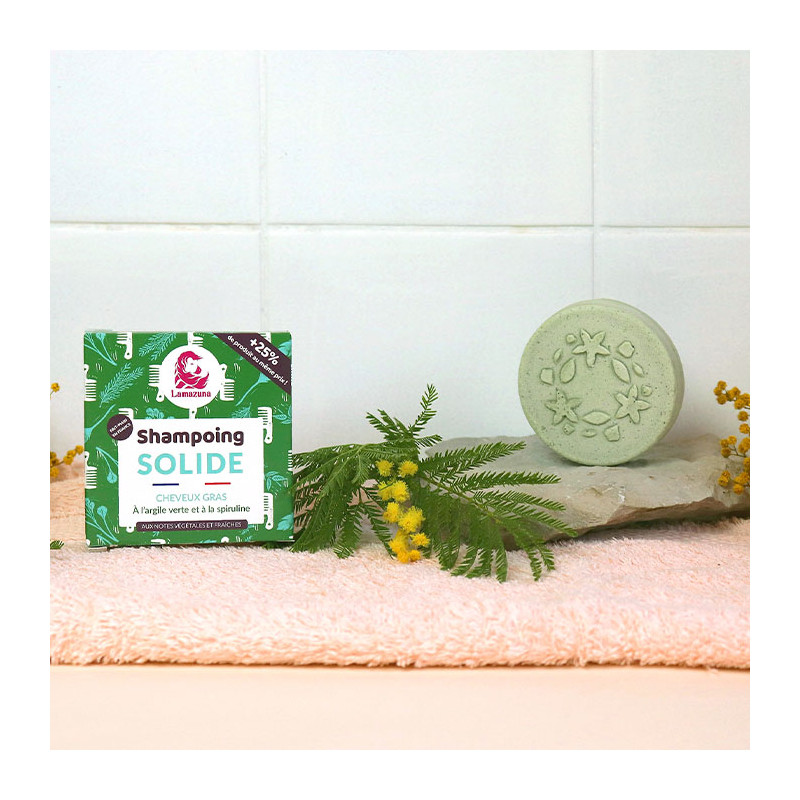 Lamazuna | Shampoing solide - Cheveux gras Spiruline