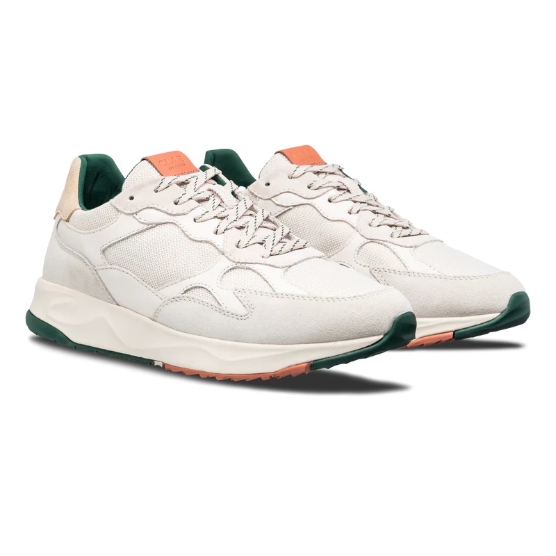 Clae | BRADLEY CALIFORNIA WHITE LEATHER LODEN GREEN