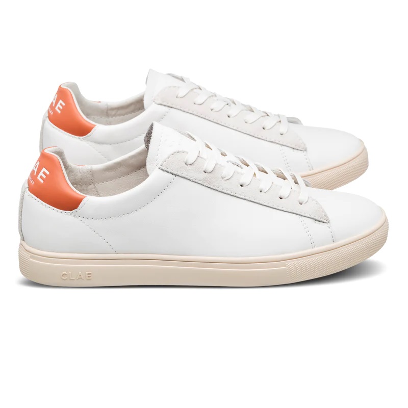 Clae | BRADLEY CALIFORNIA WHITE LEATHER LODEN GREEN
