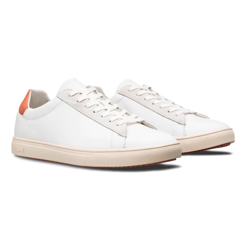 Clae | BRADLEY CALIFORNIA WHITE LEATHER LODEN GREEN