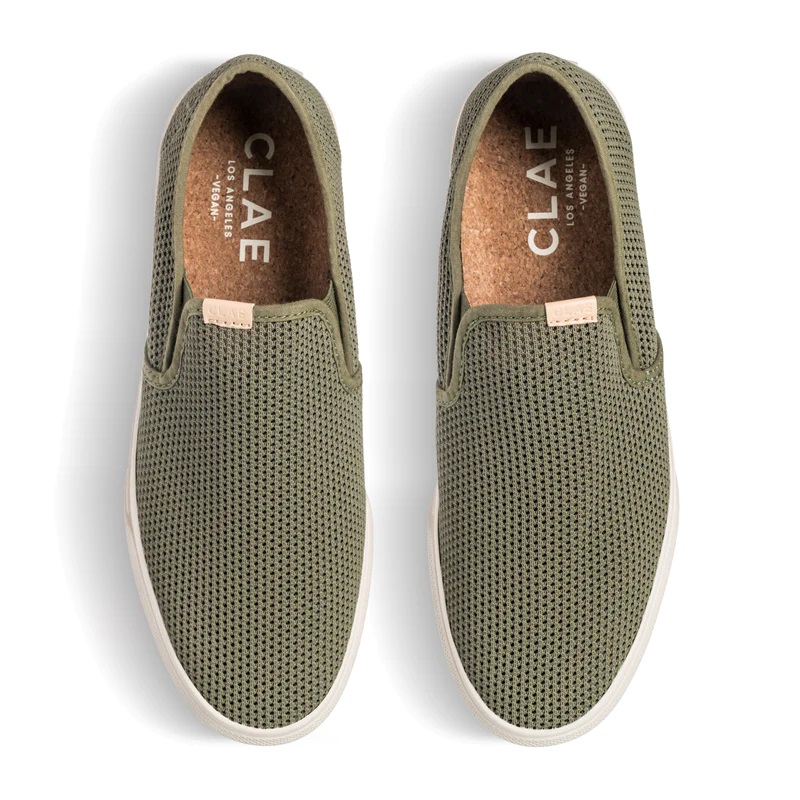 Clae | BRADLEY CALIFORNIA WHITE LEATHER LODEN GREEN