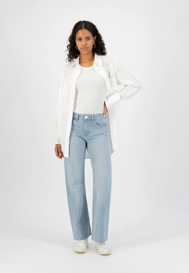 MUD JEANS | Jean Femme Cropped Mimi - Sun Stone