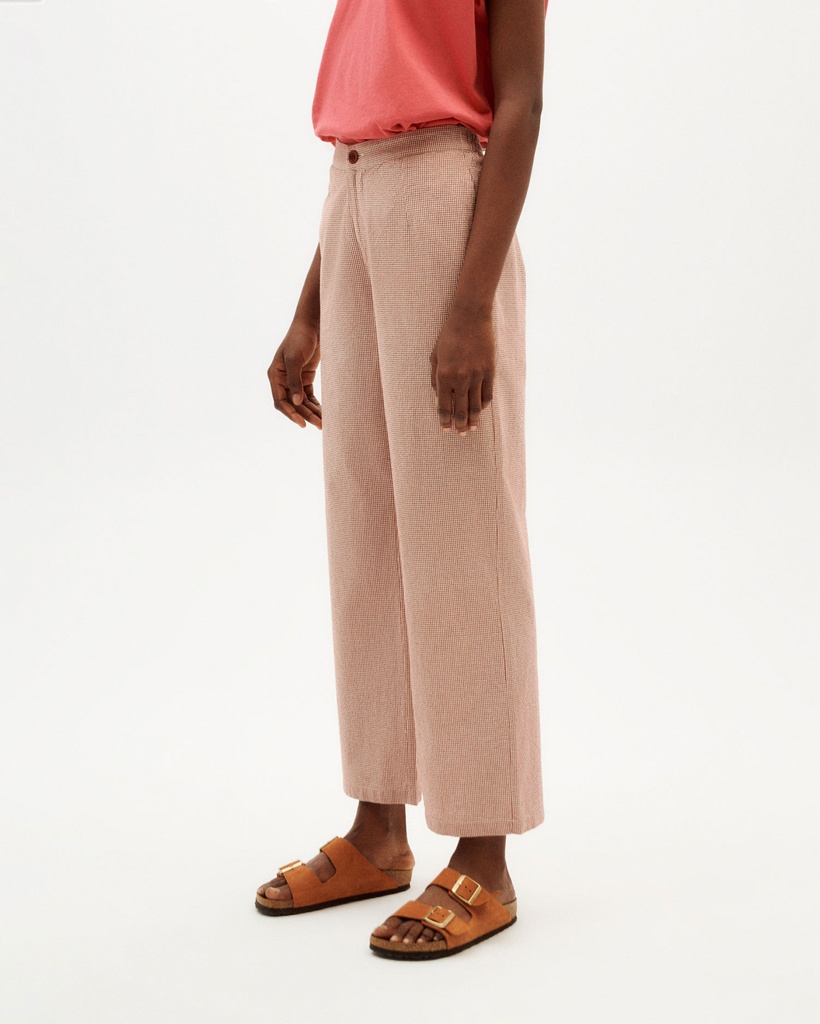 Thinking Mu | Pantalon Mariam - Gaufré Vichy