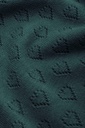 King Louie | Cardigan Col V Heart Ajour BCI - Dragonfly Green