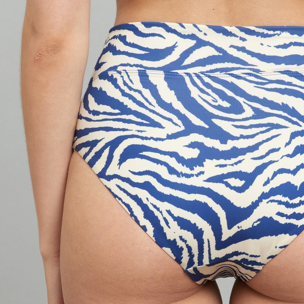 Dedicated | Bas de bikini Slite Zebra - Blue