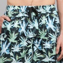 Dedicated | Short de bain Sandham Prainted Palmtrees - Black