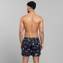 Dedicated | Short de bain Sandham Prainted Palmtrees - Black