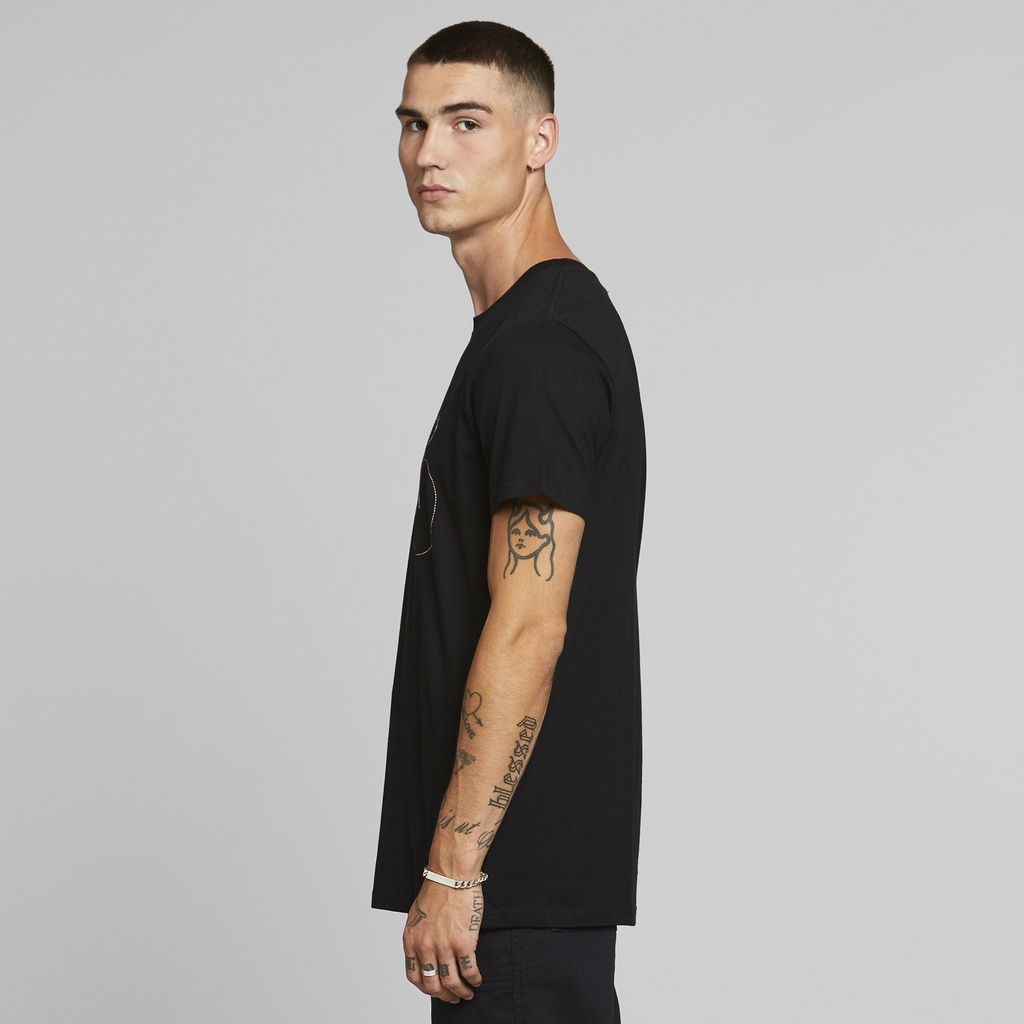 Dedicated | T-shirt Stockholm Rainbow Bicycle - Black 