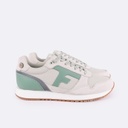 FAGUO | Baskets Femme Elm Syn Woven Suede - Ecru